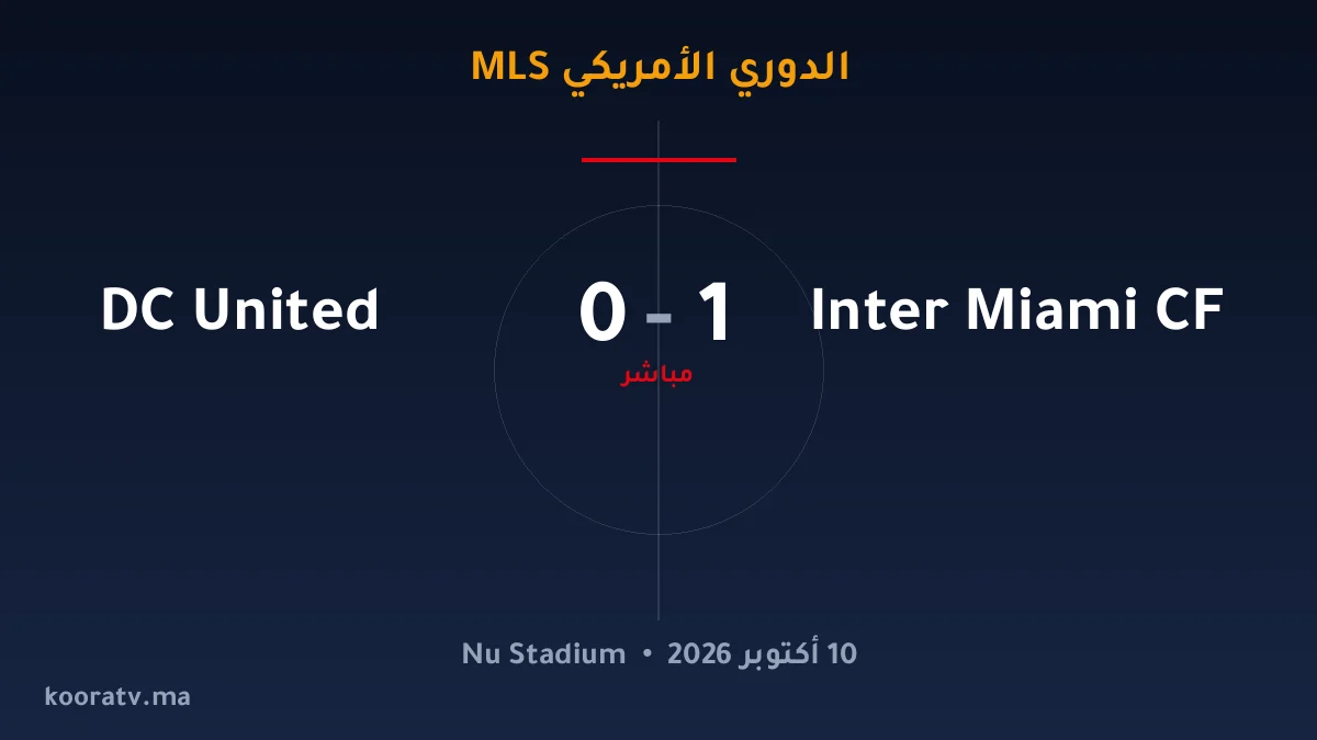 إنتر ميامي يتغلّب على دي سي يونايتد بنتيجة 4-0 - نتيجة وأهداف وملخص المباراة | الدوري الأمريكي MLS